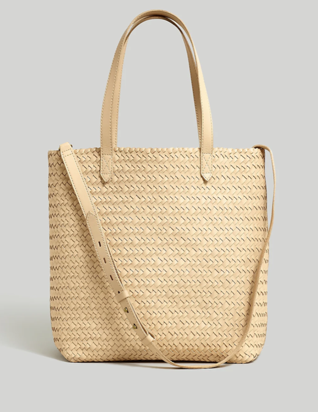 Madewell The Medium Transport Tote: Woven Leather Edition
