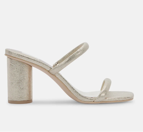  Dolce Vita NOLES HEELS GOLD METALLIC STELLA SUEDE