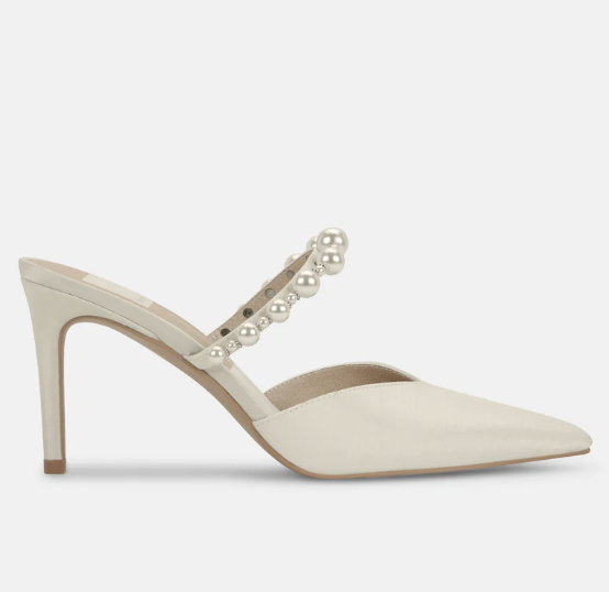 Dolce Vita KANIKA PEARL HEELS VANILLA SILK