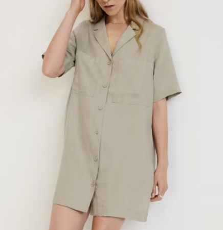 Everlane The Linen Workwear Dress