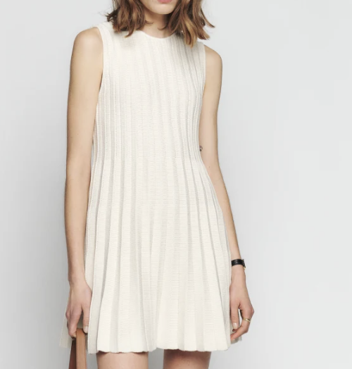 Reformation Ezra Cotton Knit Mini Dress