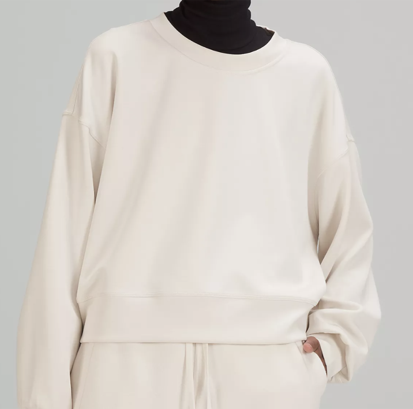 Lululemon Softstreme Perfectly Oversized Cropped Crew