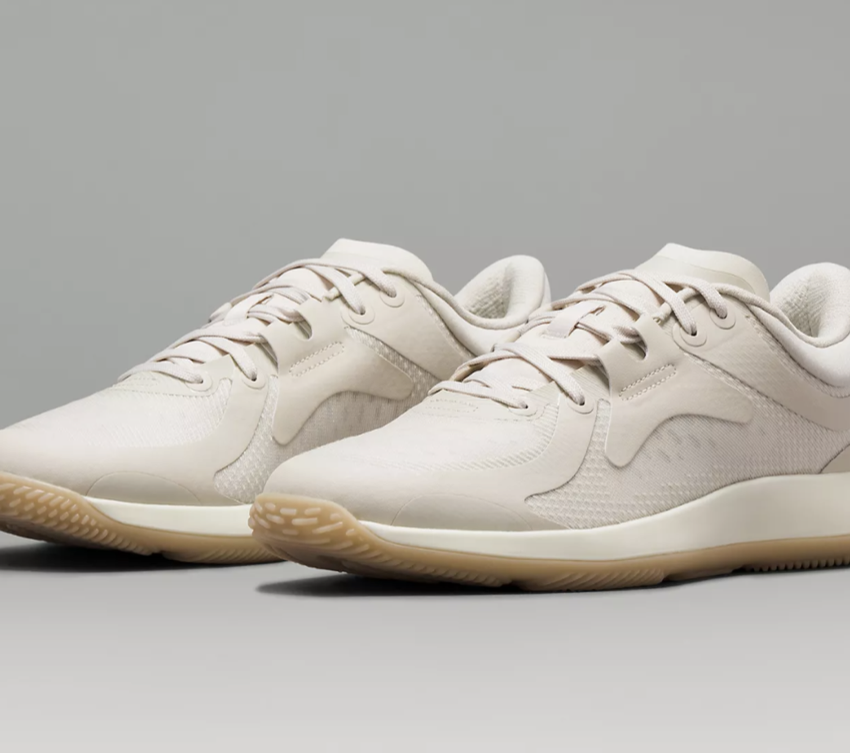 Lululemon Strongfeel Women's Training Shoe (in Natural Ivory/LemonSorbet/Trench)