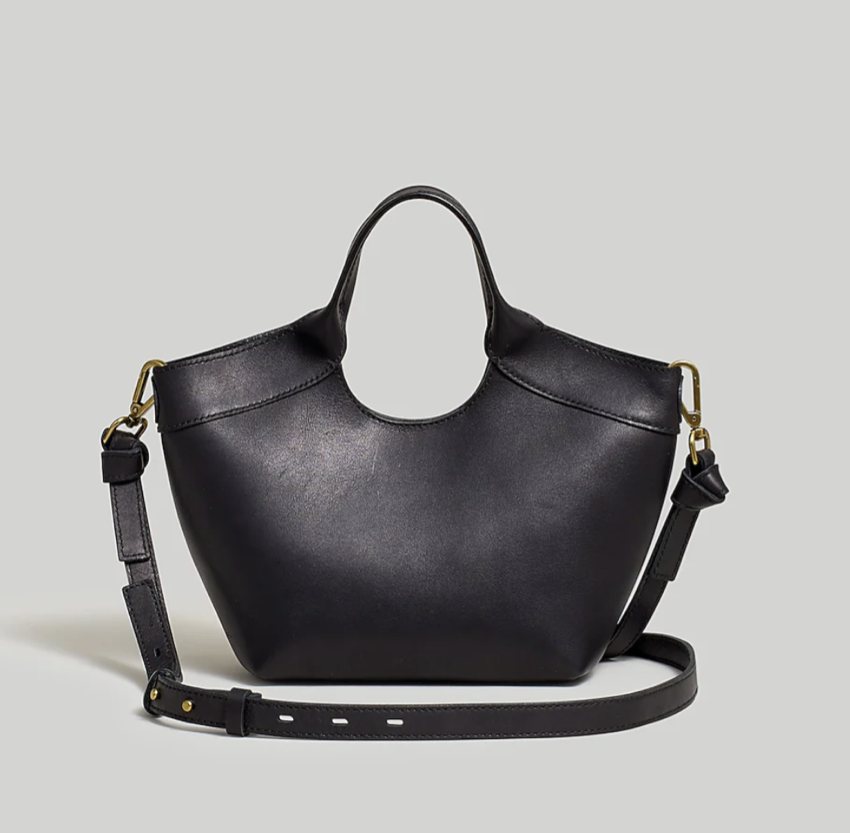 Madewell The Mini Sydney Cutout Tote in Leather