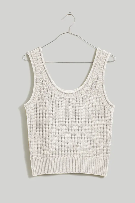Madewell Textured-Stitch Sweater Tank