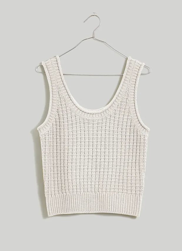 Madewell Textured-Stitch Sweater Tank