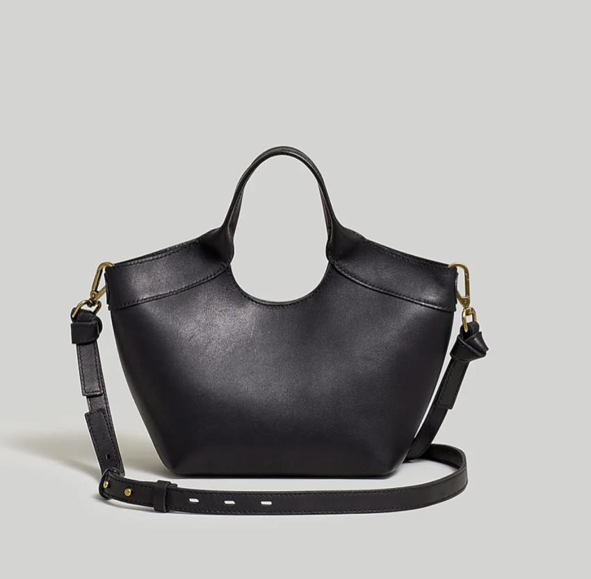 Madewell The Mini Sydney Cutout Tote in Leather