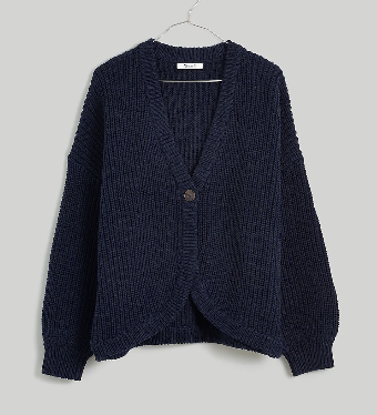 Shirttail Cardigan Sweater