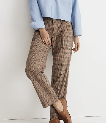 Madewell  The Turner Tapered Pant in Plaid