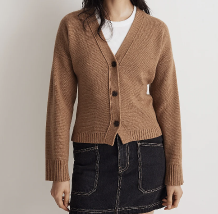 V-Neck Slim Cardigan Sweater