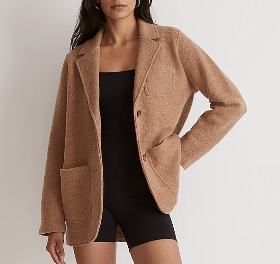 Madewell Boiled Wool Sweater Blazer