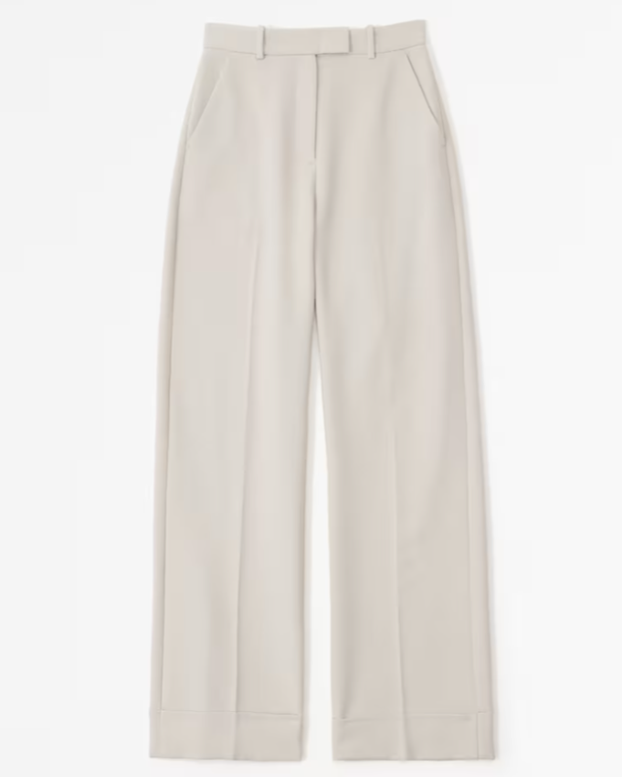 Abercrombie Cuffed Hem Wide Leg Pant (23s)