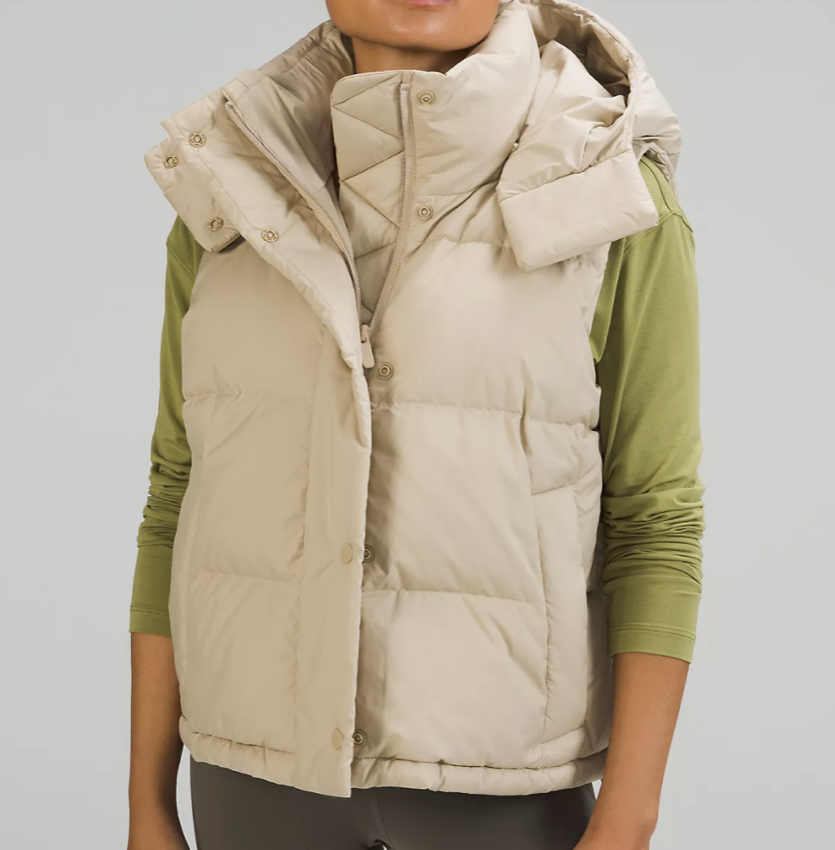 Lululemon Wunder Puff Cropped Vest (Trench size 4)