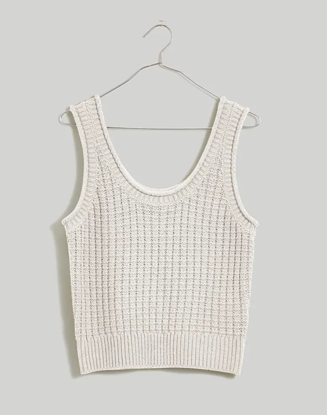 Madewell Textured-Stitch Sweater Tank