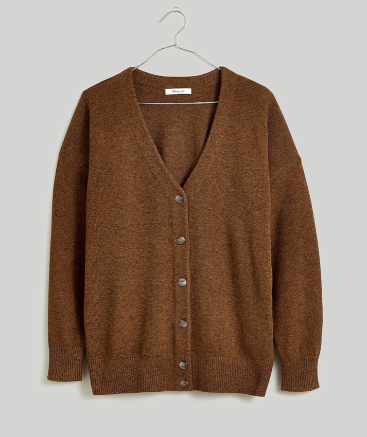 Madewell V-Neck Relaxed Cardigan