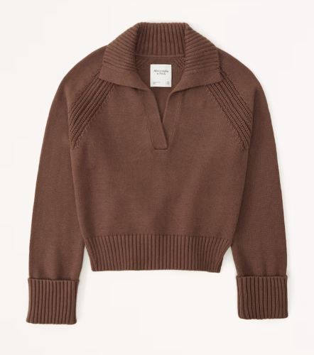 Abercrombie Notch-Neck Sweater