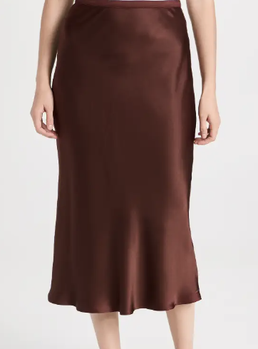ANINE BING Bar Silk Skirt | Shopbop