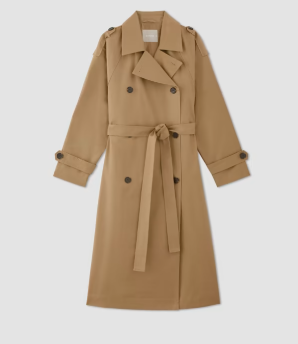 Everlane The Cotton Long Trench Coat