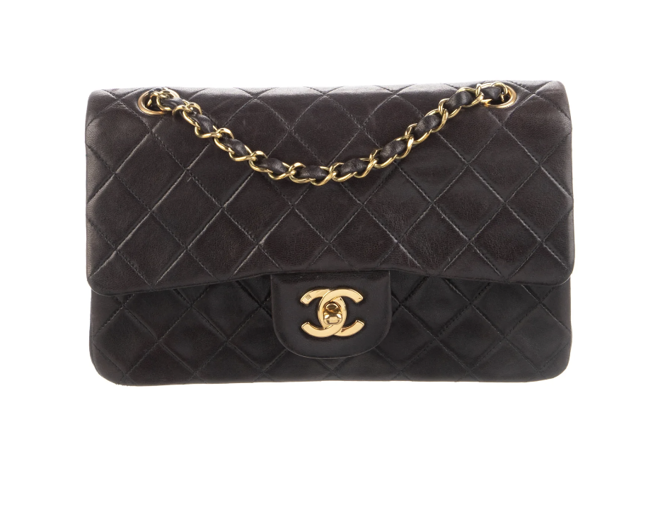 Brown Chanel Vintage Medium Double Flap Brown 