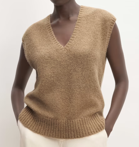 Everlane The Alpaca V-Neck Vest