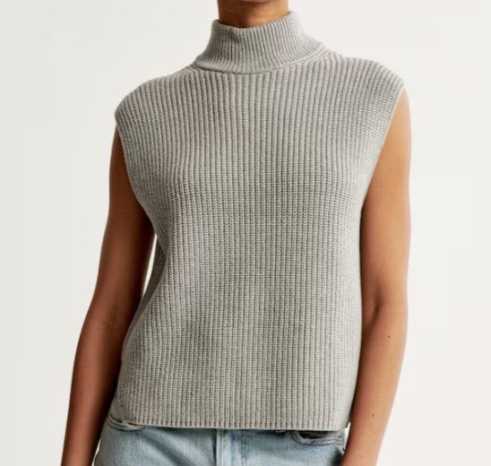 Abercrombie  Sleeveless Turtleneck Sweater