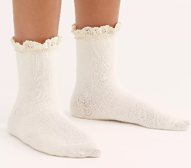 Free People Beloved Waffle Knit Ankle Socks