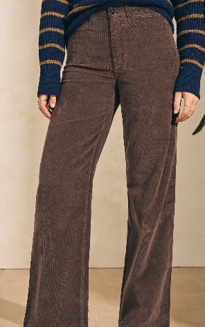 Faherty Stretch Cord Wide Leg Pant
