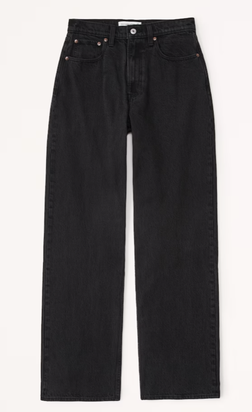 Abercrombie High Rise Loose Jean