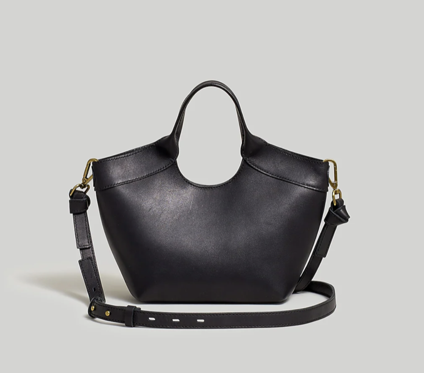 Madewell The Mini Sydney Cutout Tote in Leather 