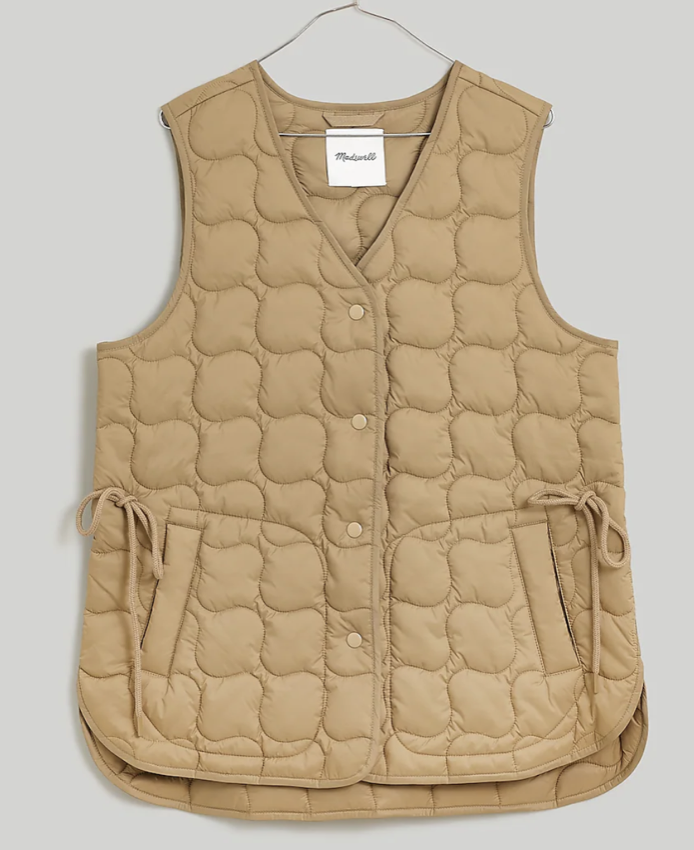 Madewell Quilted Oversized Puffer Vest (XXS)