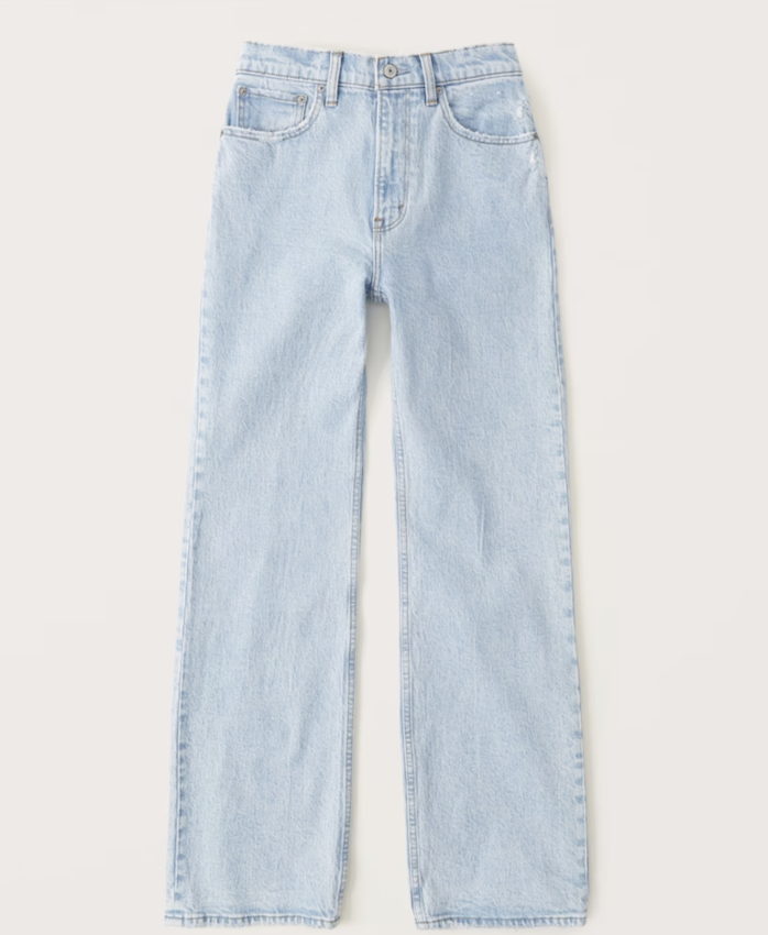Abercrombie High Rise 90s Relaxed Jeans (24 short)