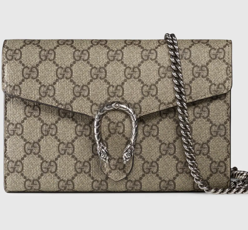 Gucci Dionysus GG Supreme Chain Wallet 