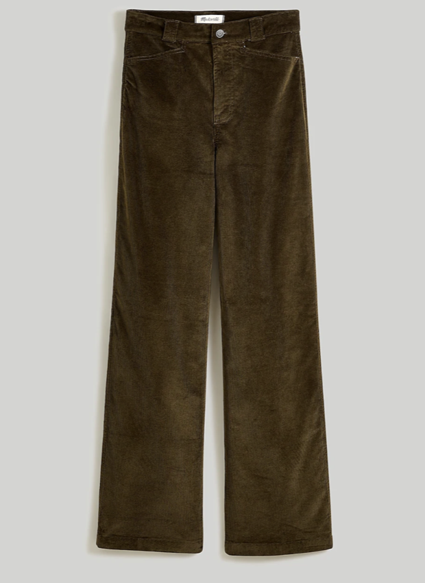 Madewell Petite Emmett 2.0 Wide-Leg Pants in Corduroy (25 Petite)