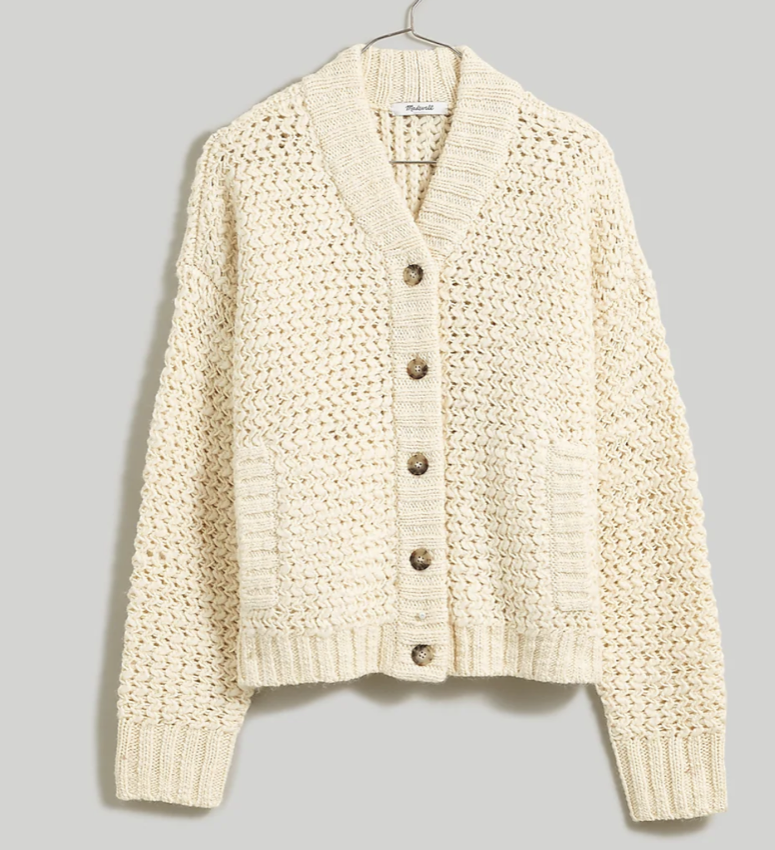 Madewell Bomber Cardigan Sweater (Small)
