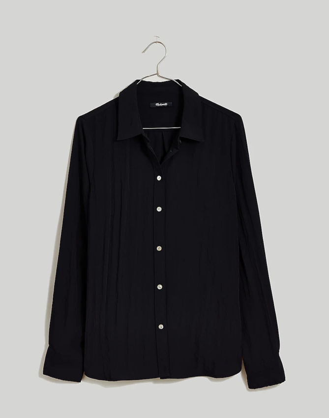 Madewell Crinkled Button-Up Shirt