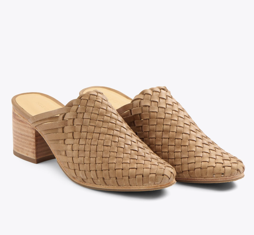 Nisolo All Day Woven Heeled Mule (size up half size)