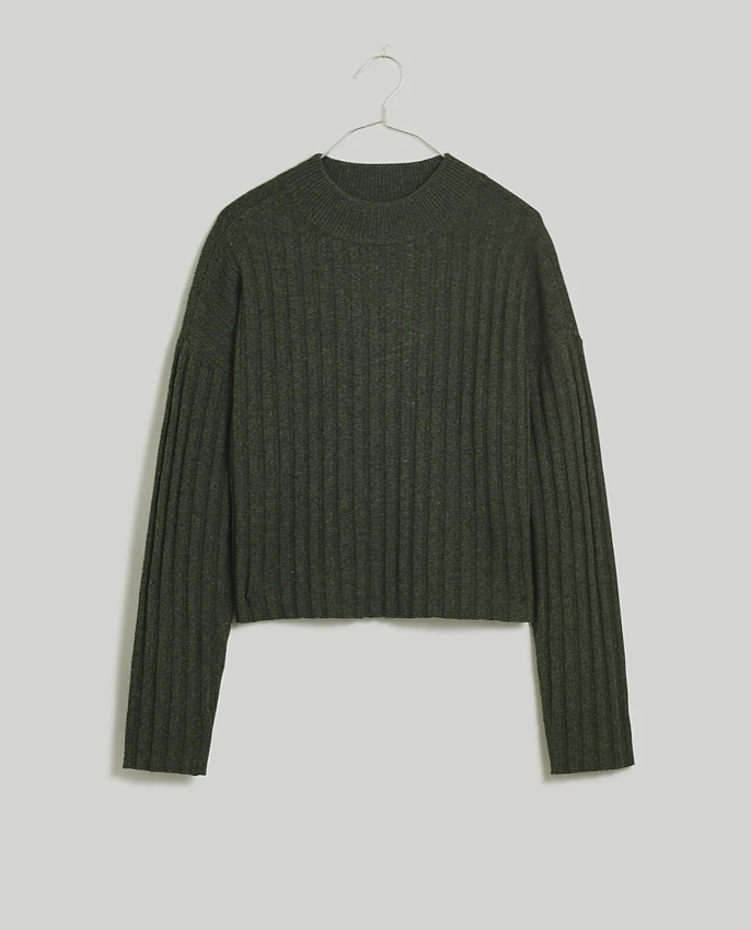 Madewell Mockneck Crop Sweater