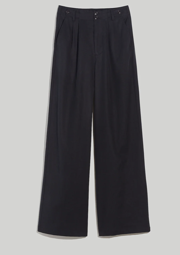 Madewell The Petite Harlow Wide-Leg Pant (size 0 petite)