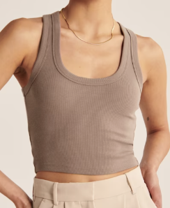 Abercrombie &amp; Fitch Essential Scoopneck Tank