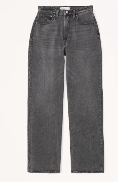 Abercrombie x Kathleen Post  High Rise Loose Jean