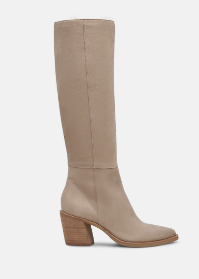 KRISTY BOOTS TAUPE LEATHER