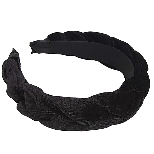amazon black headband braided