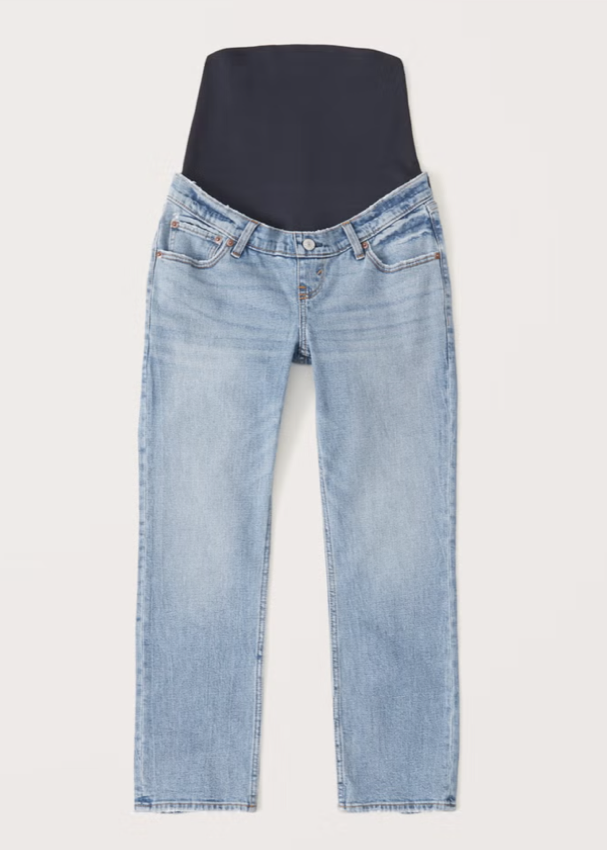 Abercrombie Maternity Ankle Straight Jean (24 short in light)