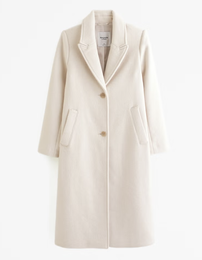 Abercrombie Long-Sleeve Glossy Maxi Sweater Dress (XS Petite in Cream)