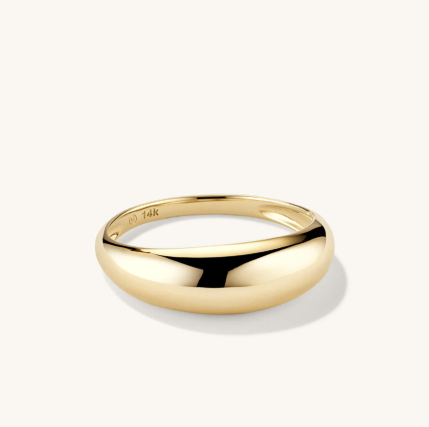 Mejuri Thin Dome Ring (size 5)