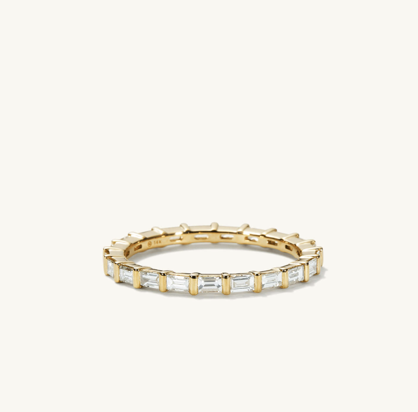 Mejuri Baguette Diamond Eternity Band