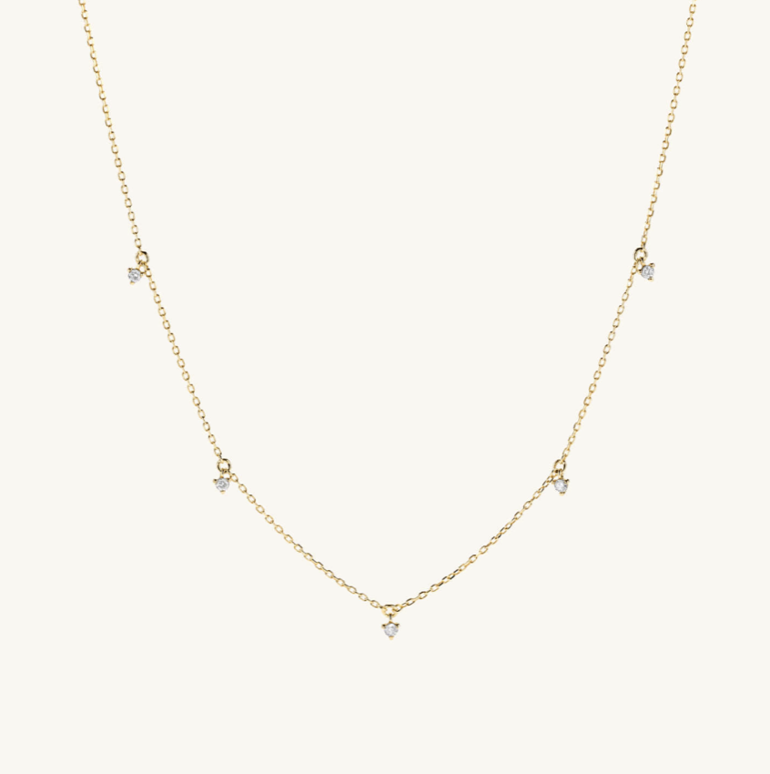 Mejuri Multiple Station Diamond Necklace