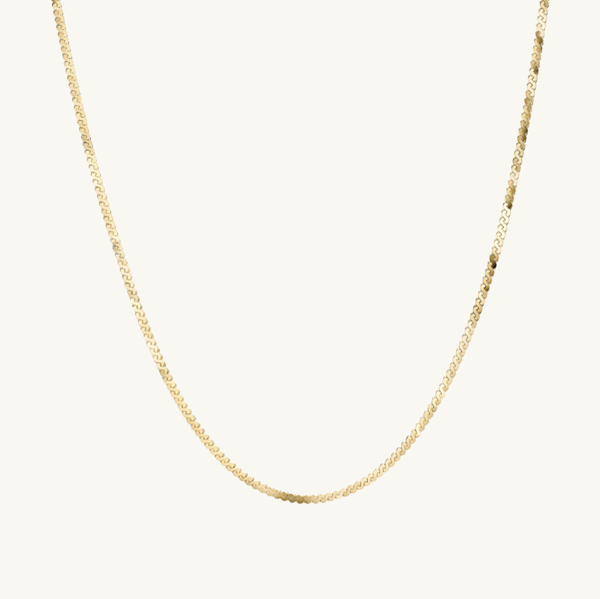 Mejuri Serpentine Chain Necklace (16in)
