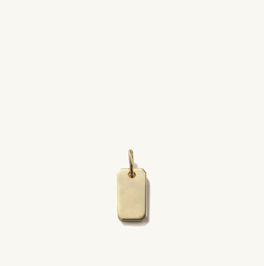 Mejuri Engravable Tag Charm