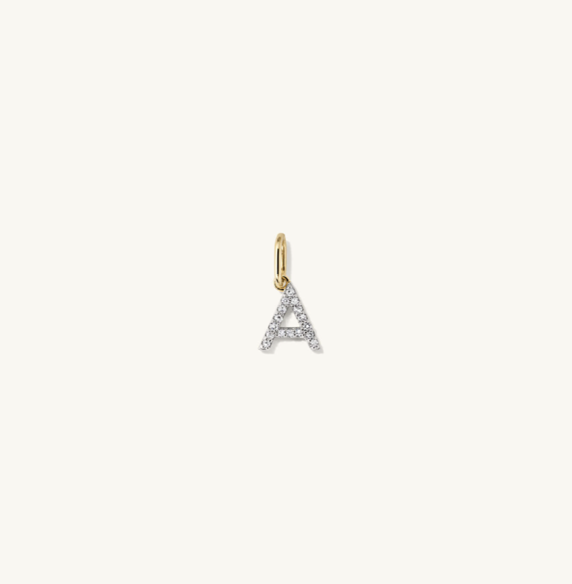 Mejuri Diamond Letter Charm